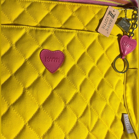 Vibrant Yellow Quilted Baby Bag with Pink Details - Picture 7 of 8